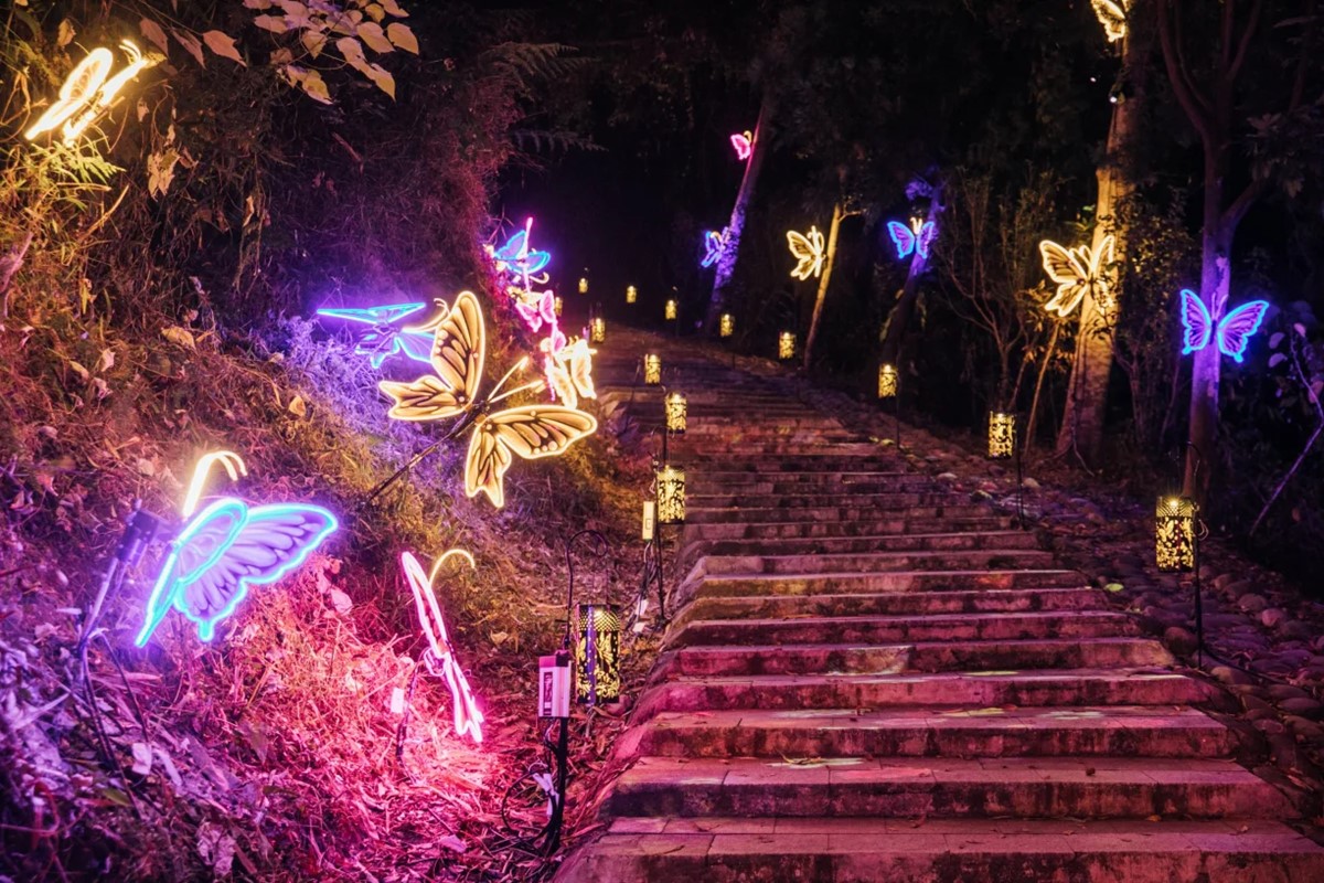 全台唯一「瀑布光影展」在這！美拍台版teamLab仙境，門票100元送獨角獸頭飾