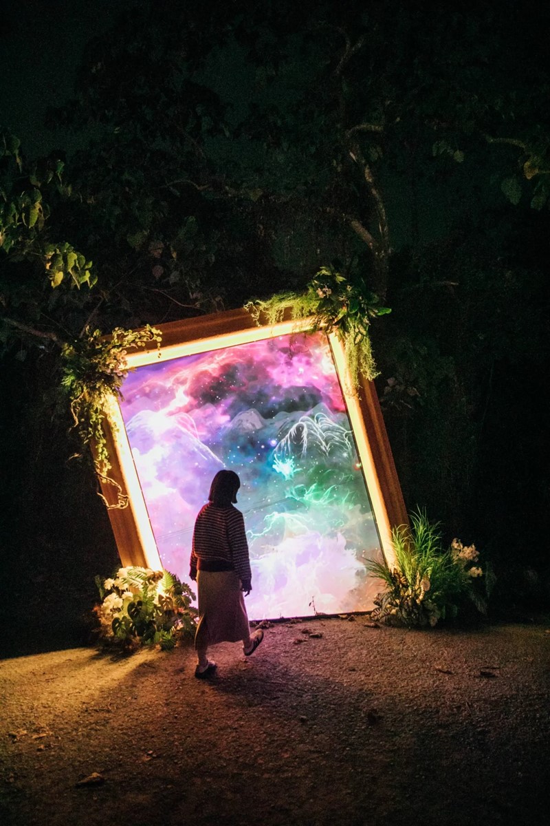 全台唯一「瀑布光影展」在這！美拍台版teamLab仙境，門票100元送獨角獸頭飾