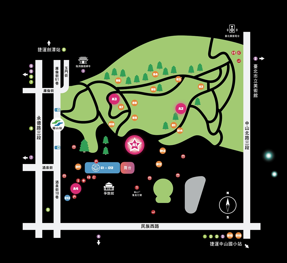 柯博文主燈秀超好拍！2026台北燈節花博展區全攻略，賞花、賞燈、逛夜市一次滿足