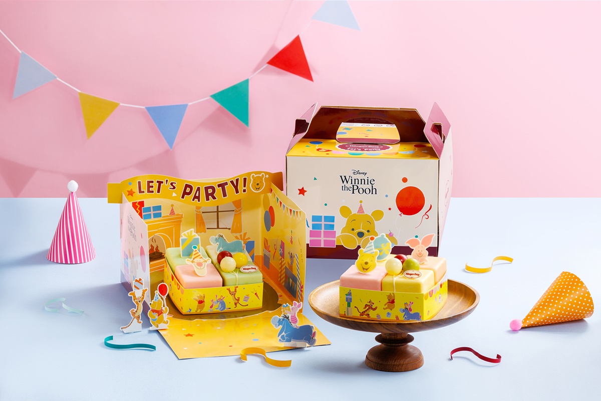 WBC冰淇淋買一送一！哈根達斯ｘ小熊維尼100週年新品：超Q維尼聖代、凍飲