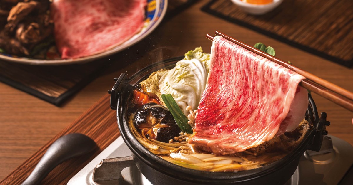 高CP值「日式壽喜燒」插旗中山！219元起嗑A5和牛，連３天免費肉量加倍