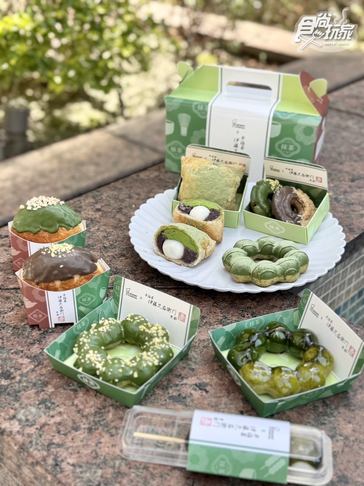 最強抹茶甜甜圈回歸！「Mister Donutｘ伊藤久右衛門」11款：爆餡焙茶、抹茶糰子派