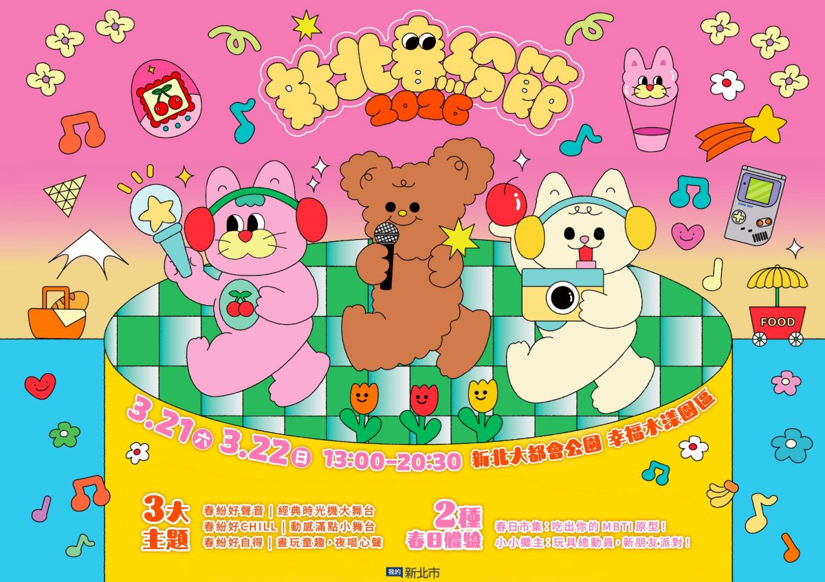 新北最大野餐派對本週登場！全台首創MBTI市集逛150家攤位，免費看演唱會