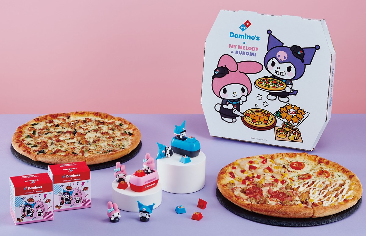「達美樂Ｘ三麗鷗」最萌聯名！免費送超Q美樂蒂周邊，再搶披薩買一送一