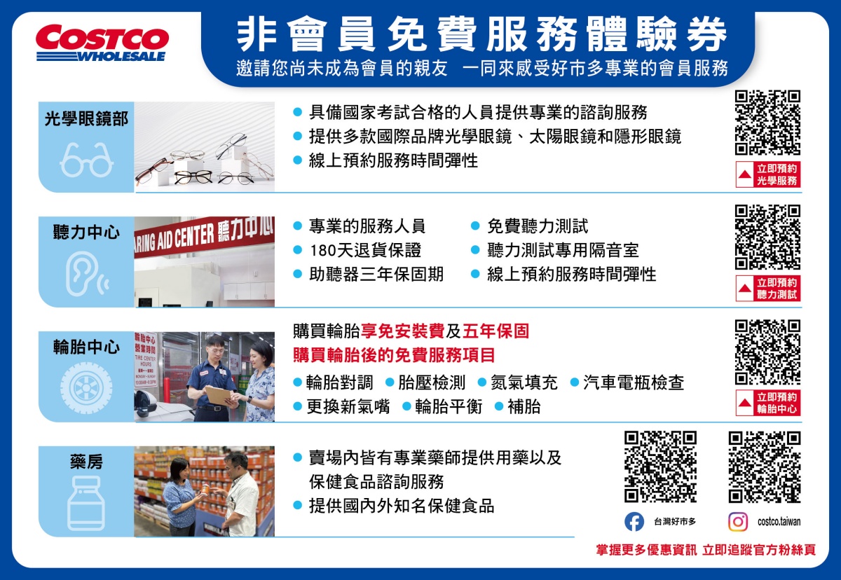 好市多推「隱藏體驗券」！非會員「４部門服務」免費，會員也有５大隱藏福利