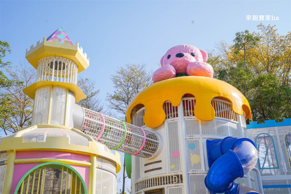 高雄全新「熊熊主題公園」開放！森林熊城堡溜滑梯超萌，遊戲設施一次看