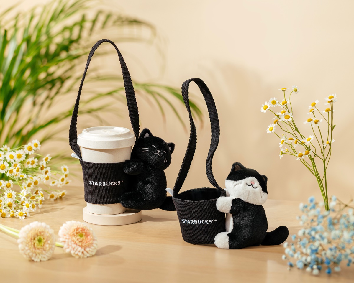 星巴克買一送一！４月外送優惠、「蘋果山茶花」咖啡新品、黑白貓咪提袋開搶