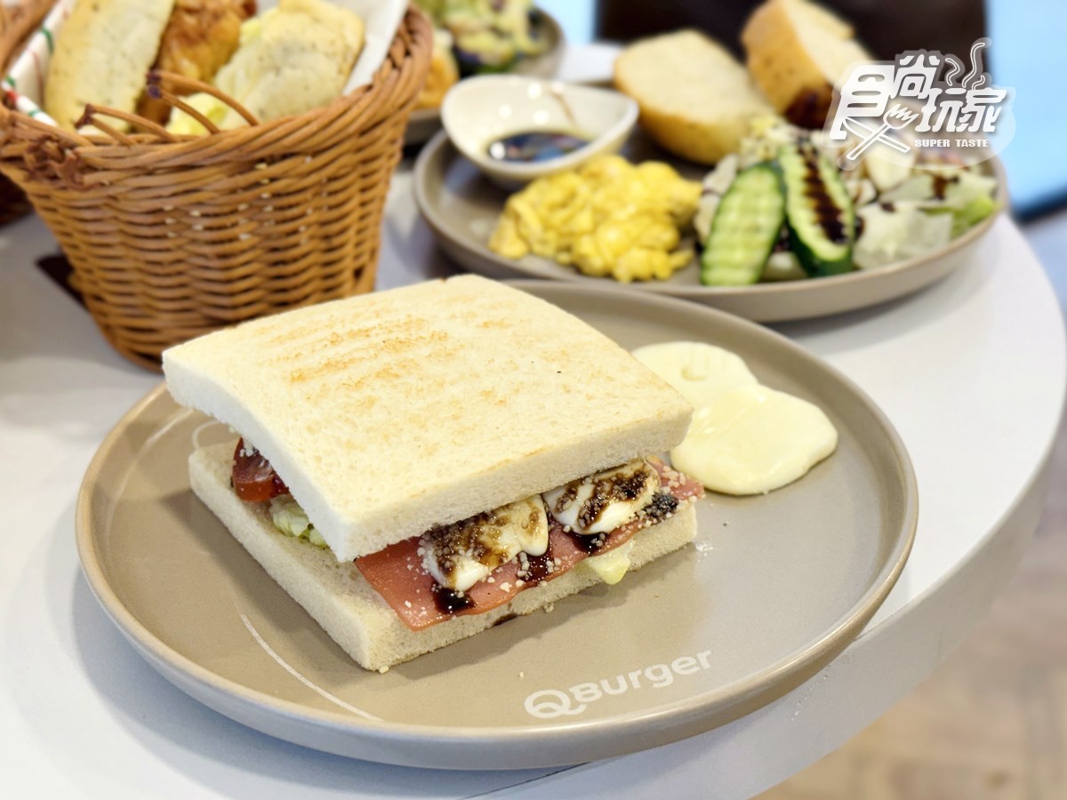 最低45元起！「Q Burger」吳寶春聯名10款開箱，莫扎瑞拉起士堡、佛卡夏