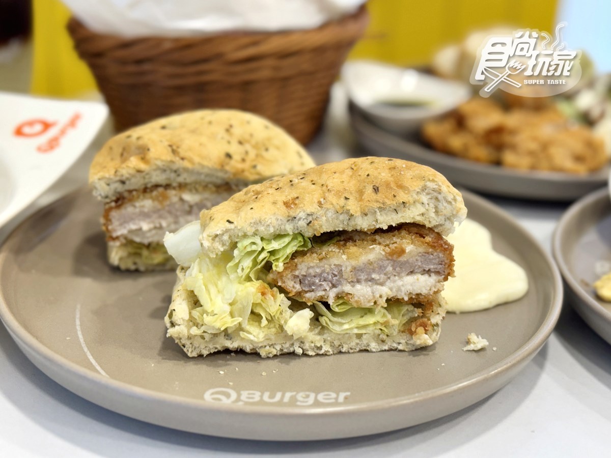 最低45元起！「Q Burger」吳寶春聯名10款開箱，莫扎瑞拉起士堡、佛卡夏