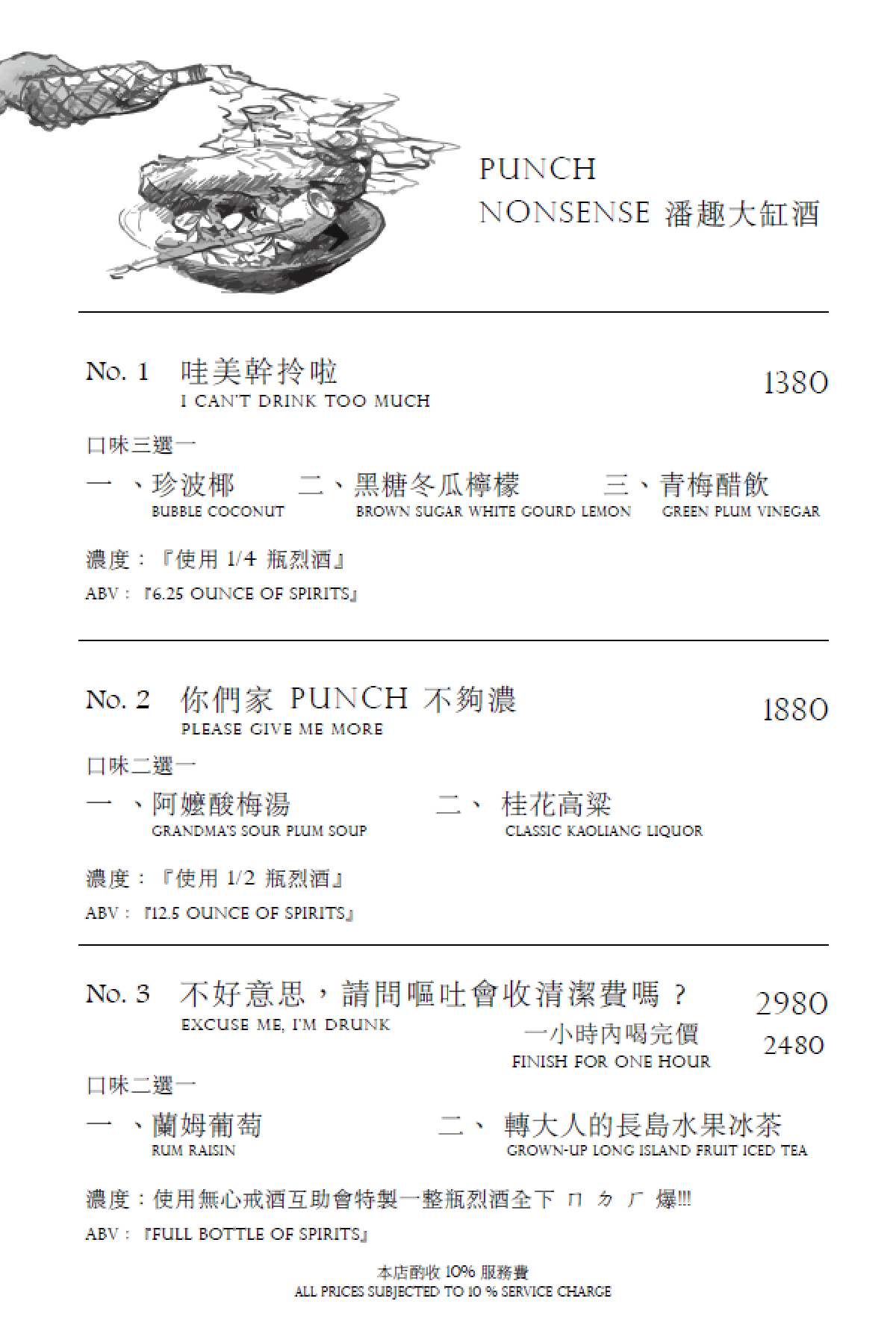 現省999元！西門町最狂「臉盆大調酒」買一送一，還有手搖、甜點變調酒超有哏