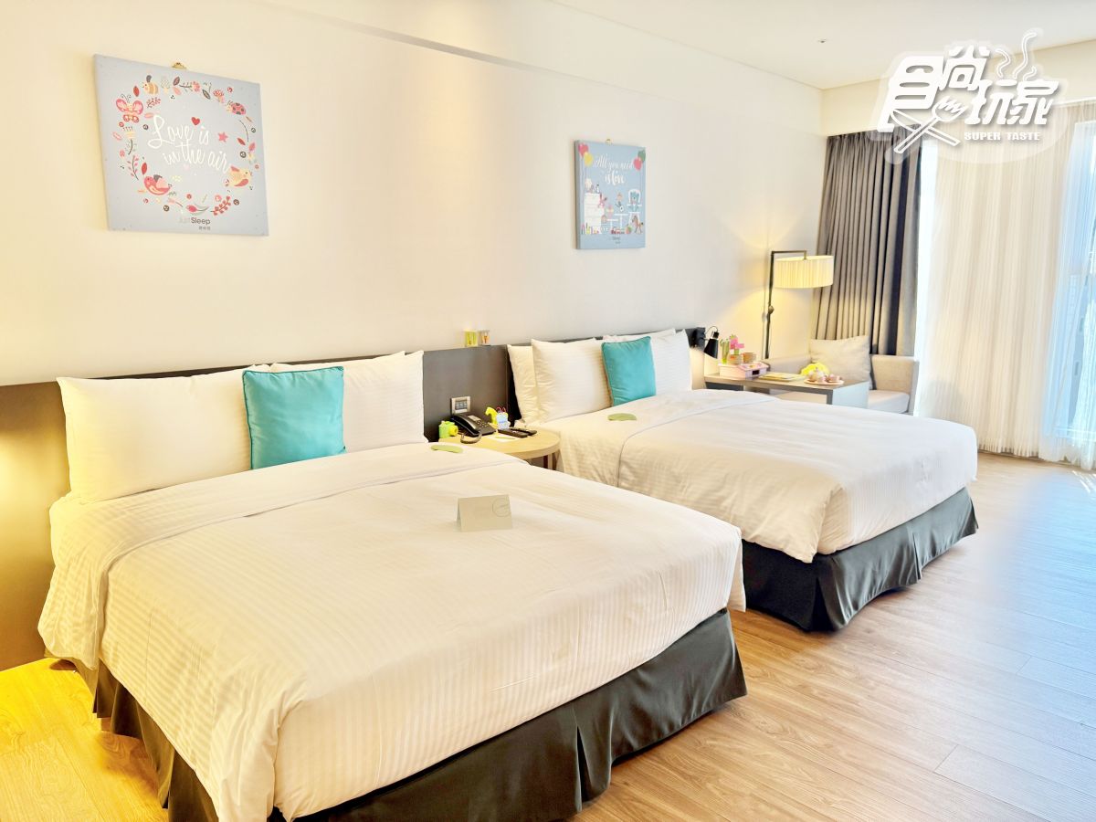 房間裡全是玩具！捷絲旅高雄站前館開箱：入住親子房免費送積木車車、零食包