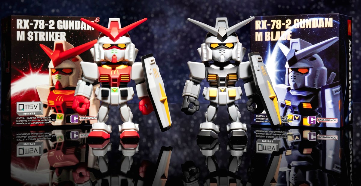 麥當勞「機動戰士鋼彈」聯名！10款包裝、鋼彈公仔，全台首間「鋼彈旗艦店」