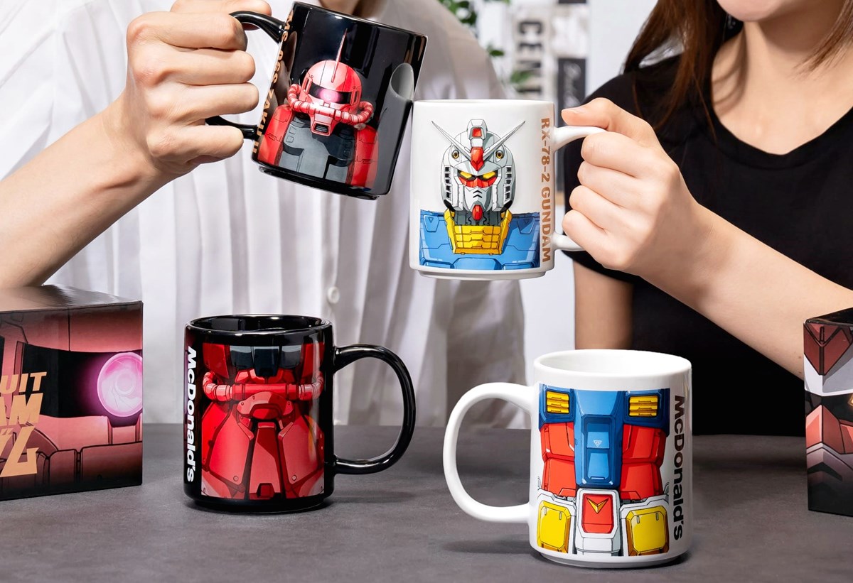 麥當勞「機動戰士鋼彈」聯名！10款包裝、鋼彈公仔，全台首間「鋼彈旗艦店」