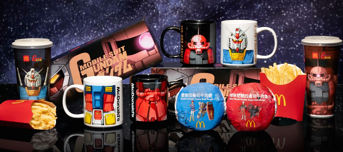 麥當勞「機動戰士鋼彈」聯名！10款包裝、鋼彈公仔，全台首間「鋼彈旗艦店」
