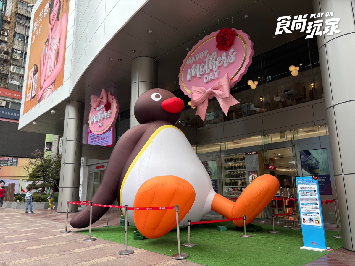 ５公尺巨萌Pingu超好拍！2026百貨母親節活動：三麗鷗卡友禮、布丁狗快閃店