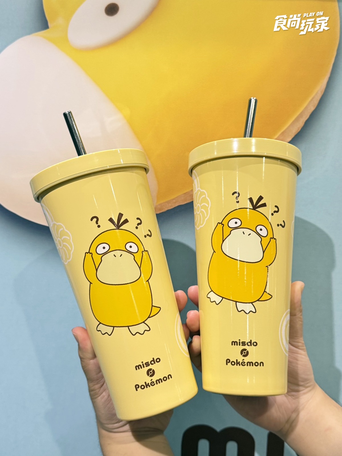 可達鴨甜甜圈、吸管杯太Q！「Mister Donutｘ寶可夢」４款甜甜圈＋５周邊開箱