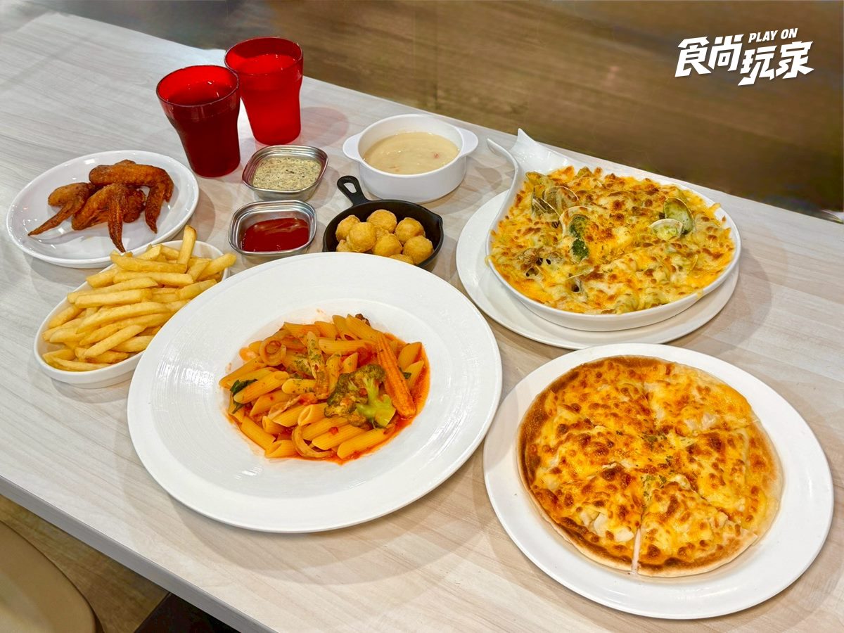 180元開吃「大分量義大利麵」！濃湯、飲料無限暢飲，銅板價升級比臉大焗烤