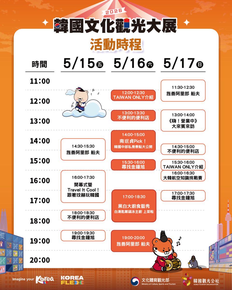 免費送韓國來回機票!「2026韓國文化觀光大展」快閃華山3天,好康攻略看這 免費送韓國來回機票!「2026韓國文化觀光大展」快閃華山3天,好康攻略看這