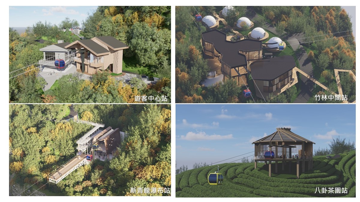 南投全新地標！「竹山天梯纜車」最快這時完工，４大車站串聯峽谷、瀑布美景