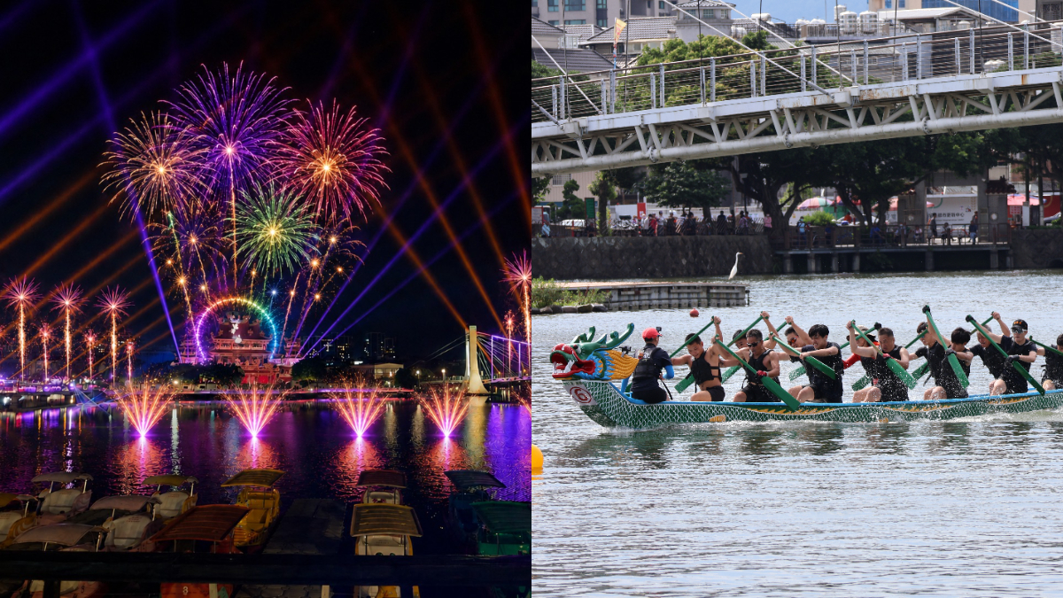 桃園端午最強煙火秀！「花火之夜」環湖登場，破百隊龍舟競速、逛市集