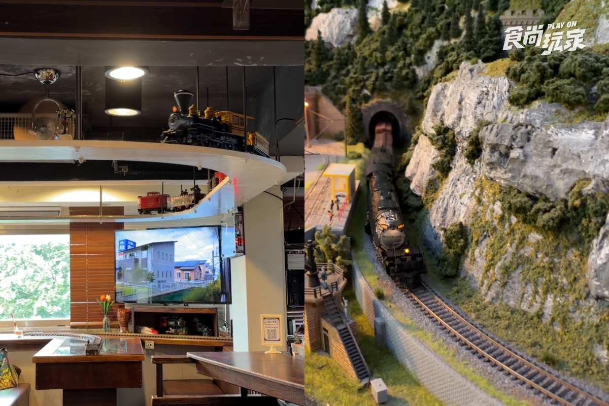 台北隱藏版鐵道樂園！捷運站旁就能開火車，飲料還由湯瑪士親自送上桌