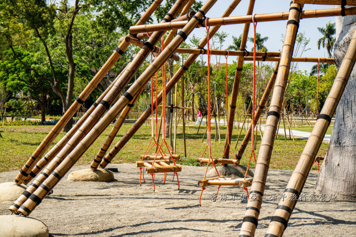 30年糖廠變身竹樂園！免費親子景點玩竹鞦韆、竹遊戲區，小孩放電新去處