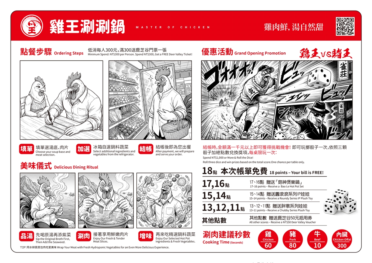 擲骰子18點整單免費!新開店涮涮鍋點肉送178元炸物,還能順遊生態園區看動物 擲骰子18點整單免費!新開店涮涮鍋點肉送178元炸物,還能順遊生態園區看動物