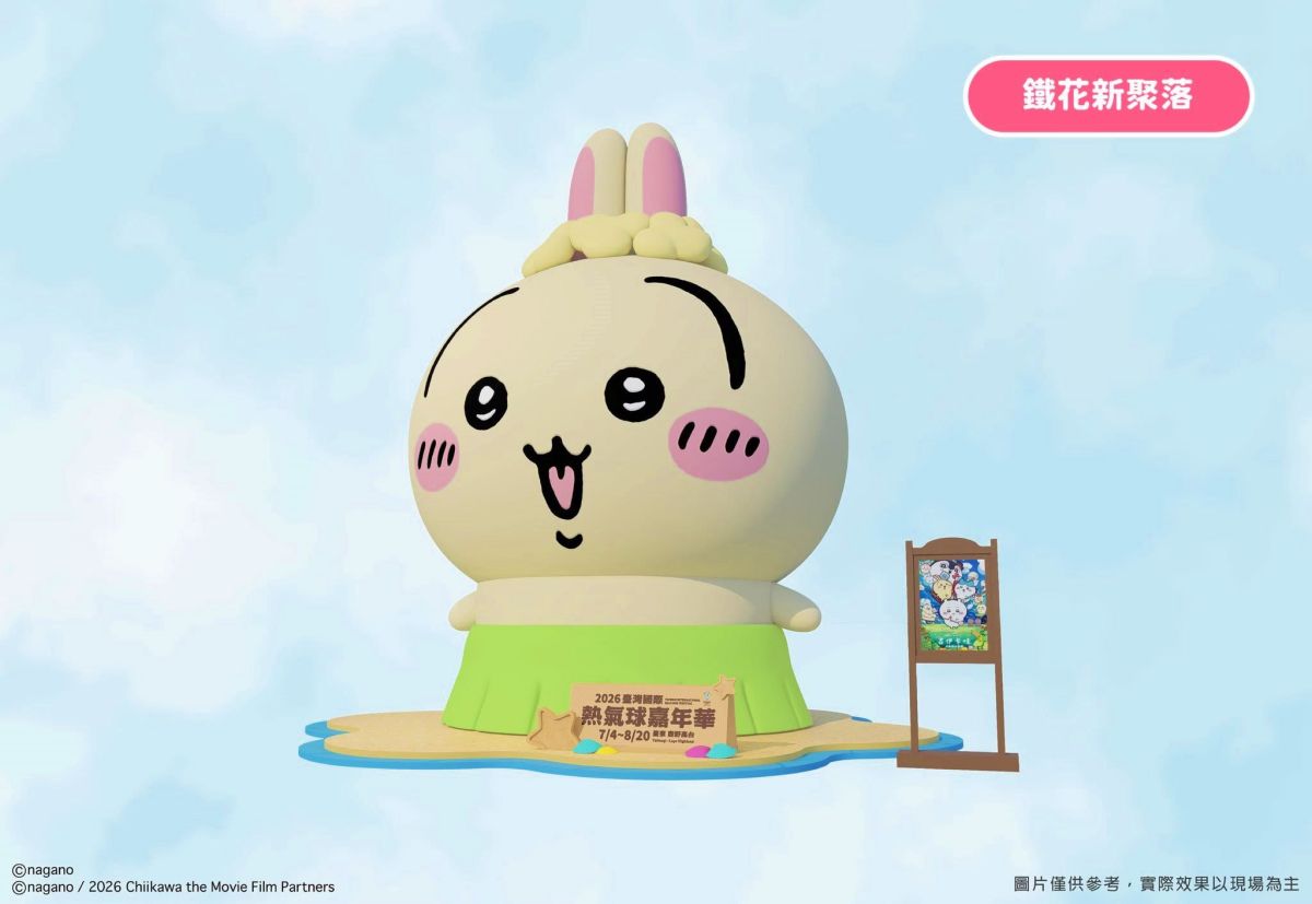 吉伊卡哇準備升空！「2026台東熱氣球嘉年華」本週登場，８主題打卡點搶先看