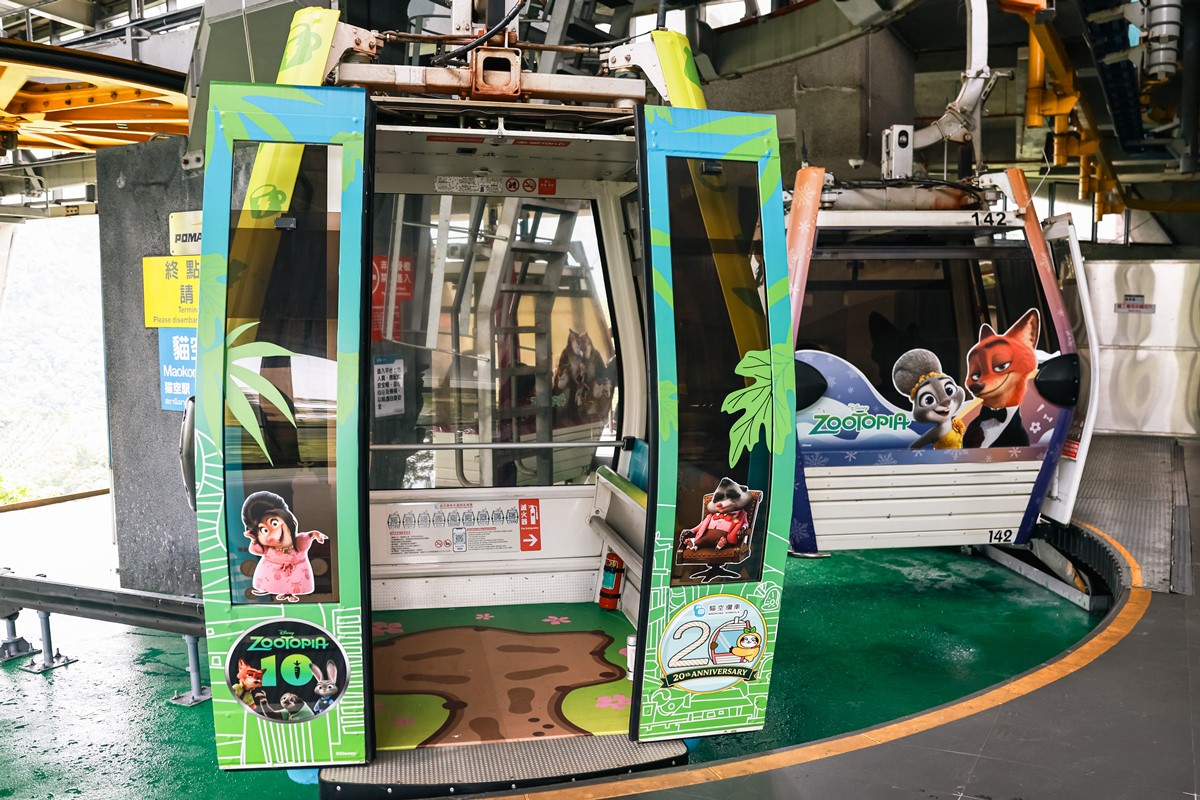 《動物方城市》出沒貓空纜車！必搶茱蒂、尼克等比例公仔車廂，逛周邊快閃店