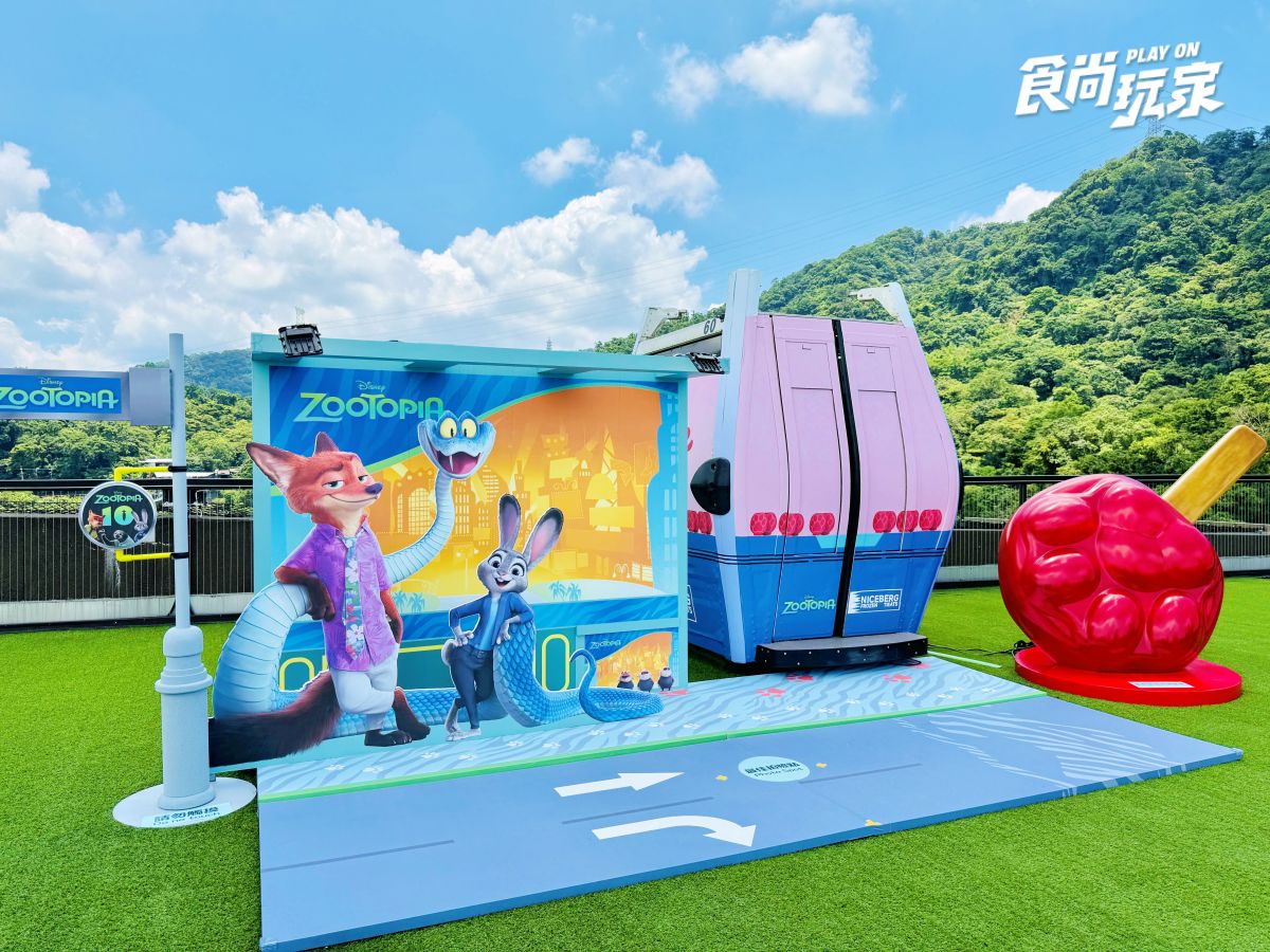 《動物方城市》出沒貓空纜車！必搶茱蒂、尼克等比例公仔車廂，逛周邊快閃店