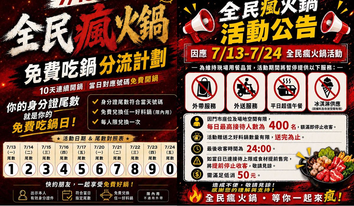 對中「這6碼」免費吃鍋!高CP值「平價鍋物」自助吧飲品、冰沙、飯吃到飽 對中「這6碼」免費吃鍋!高CP值「平價鍋物」自助吧飲品、冰沙、飯吃到飽