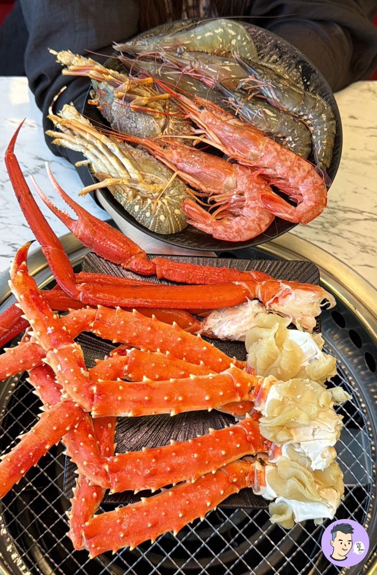 海鮮控必衝燒肉吃到飽！鱈場蟹、小青龍、天使紅蝦無限續，２人送日本A5和牛