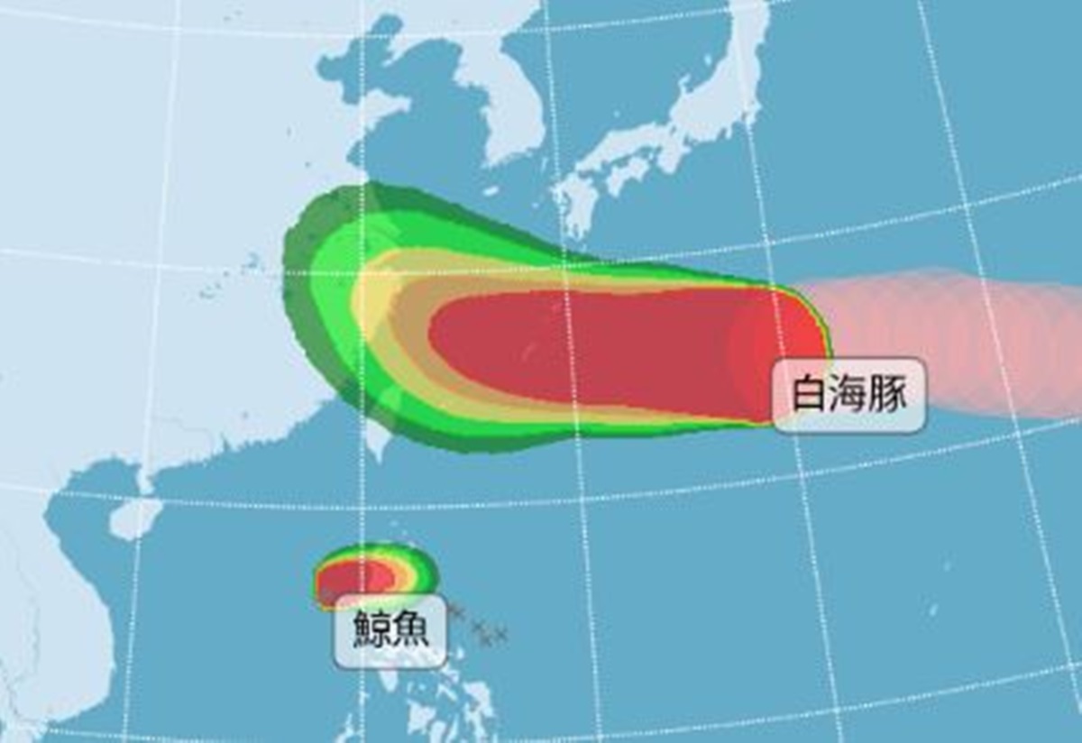 昌鴻颱風最快明生成!白海豚、鯨魚颱風最新路徑曝,週末雨勢恐加大 昌鴻颱風最快明生成!白海豚、鯨魚颱風最新路徑曝,週末雨勢恐加大