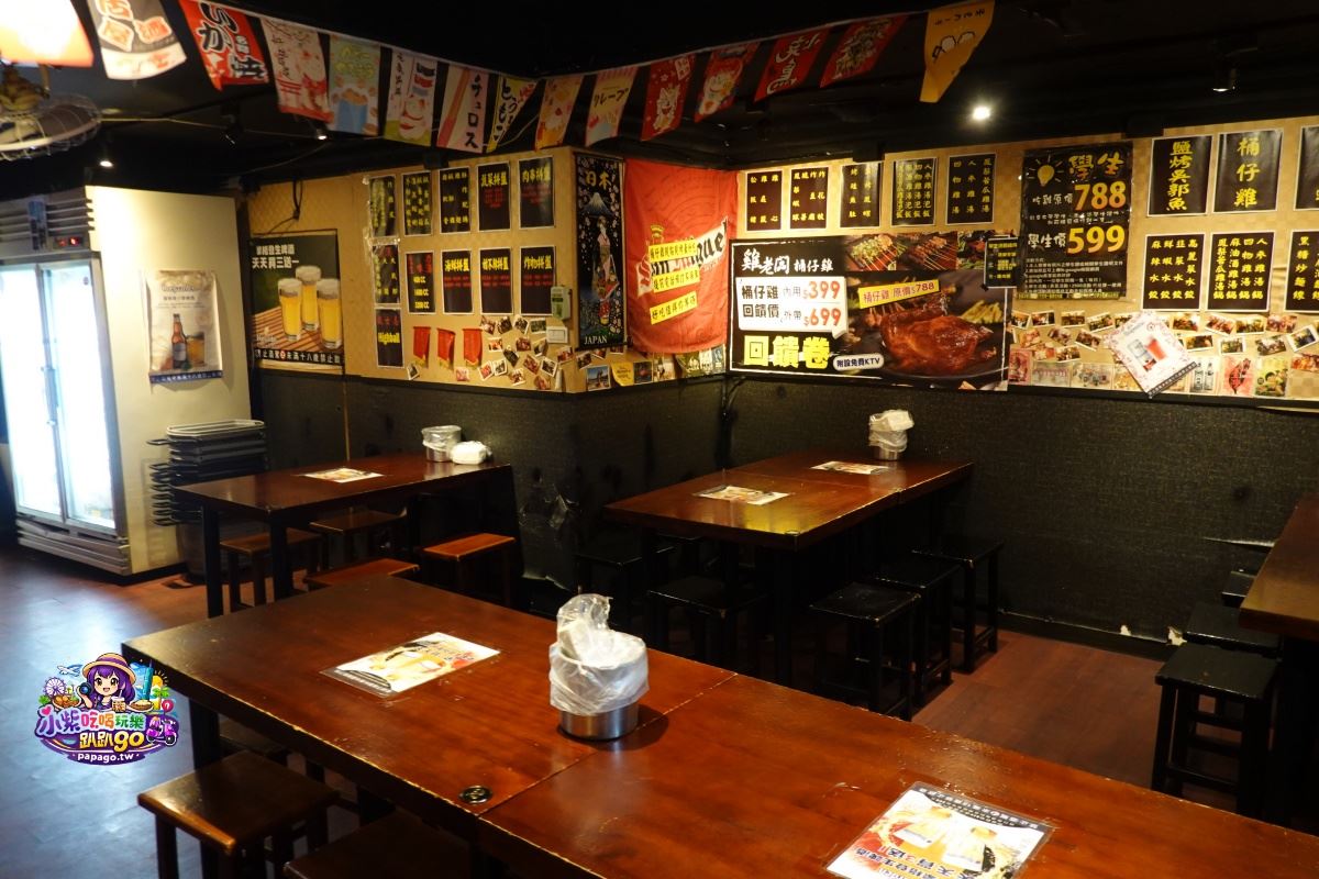 士林不限時「桶仔雞居酒屋」！內用免費歡唱KTV，串燒、熱炒通通有