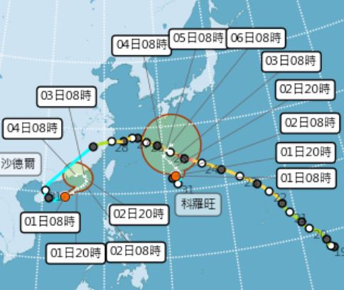 「科羅旺颱風生成」預測路徑曝！沙德爾也復活，這天恐影響台灣、不排除海警
