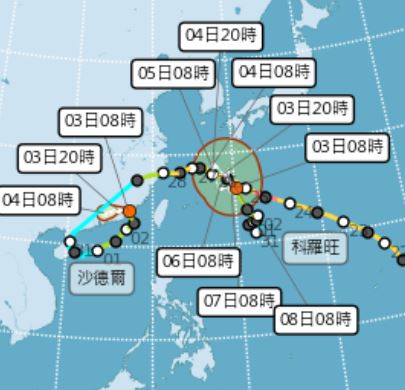 沙德爾颱風路徑大迴轉！外圍環流發威「６縣市」大雨警戒，週末天氣曝光