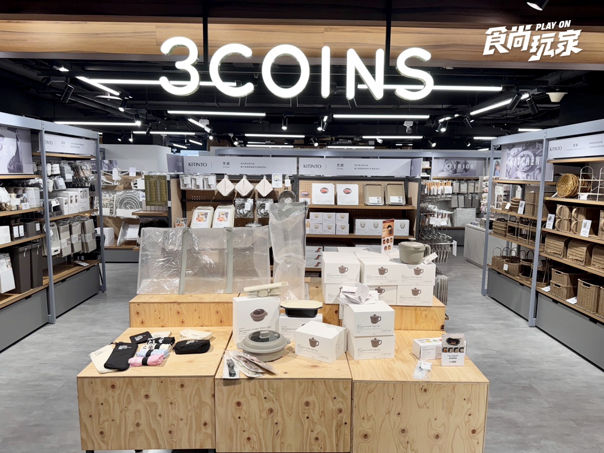 「3COINS台灣首店」開幕日確定！112坪空間、10大必買推薦、入場整理券