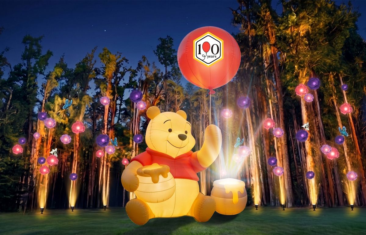 《小熊維尼》童話森林在嘉義！10大夢幻場景搶先看，９米巨大氣偶、繪本隧道
