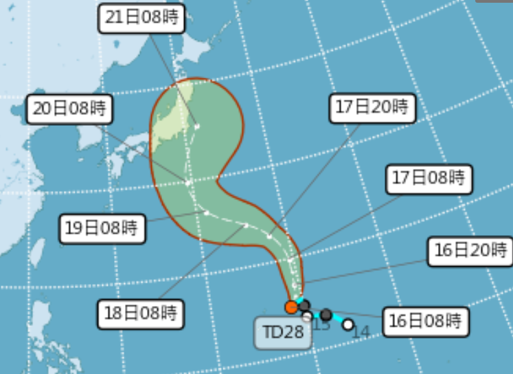 杜鵑颱風將生成「最新路徑預估大迴轉」！週末大台北轉雨，加碼中秋連假天氣