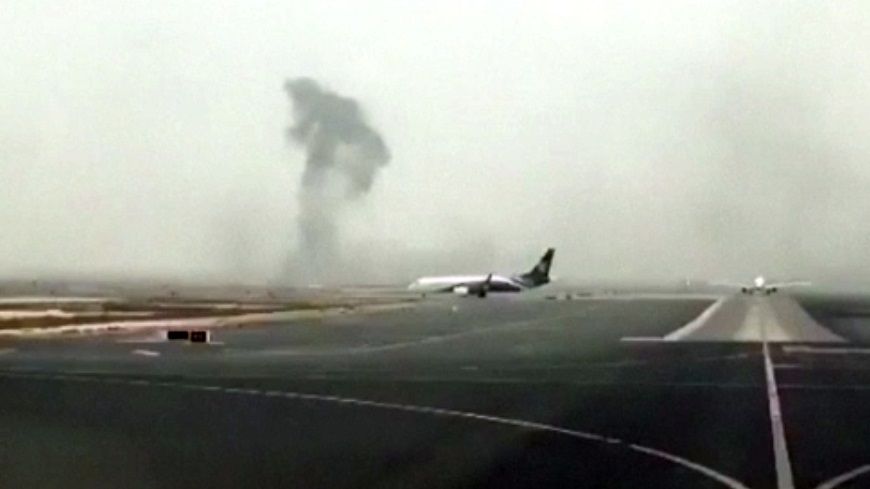 阿聯酋航空EK521班機3日在杜拜機場發生起火意外。圖／達志影像美聯社