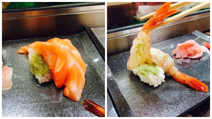 有南韓網友在網路上貼文，表示到日本大阪旅遊時，到一家壽司店用餐，不料卻遭到店家惡搞，因為握壽司裡滿滿都是大量山葵（わさび，哇沙比）。