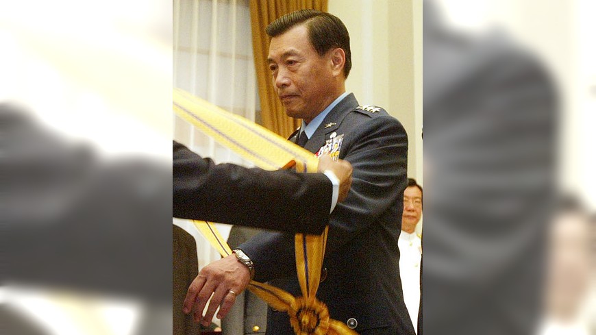 新任國安局長由前空軍司令彭勝竹出任。圖／中央社