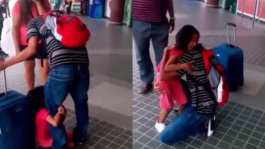 一名菲律賓籍男子因為工作關係，必須出國離鄉，面對這樣的別離，女兒在機場前痛哭失聲問爸爸「你不愛我了嗎？」