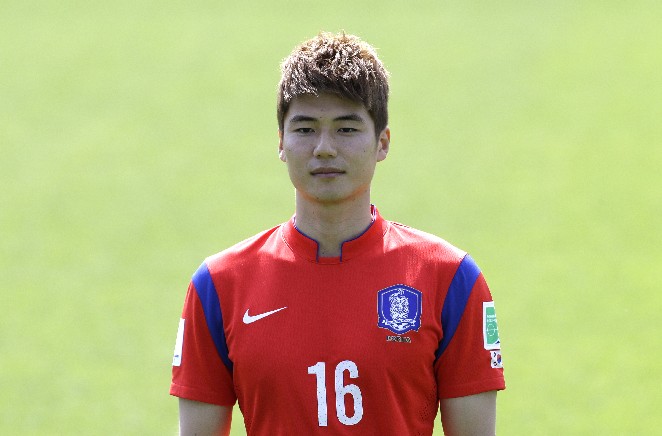 奇誠庸是韓國隊主力中場選手。資料照／達志影像／美聯社