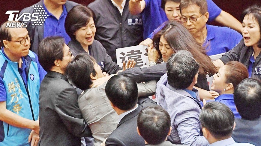 丟水球、打巴掌、癱國會 蔡正元看好戲:這就對了