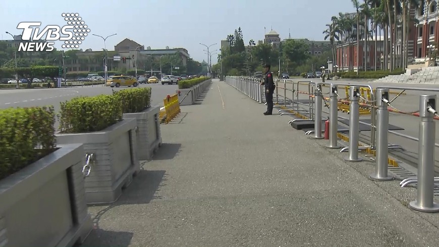 總統府維安示意圖/TVBS