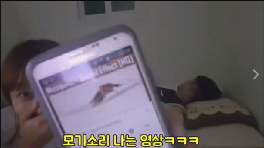 南韓一名女子用蚊子聲音惡整睡覺中的男友，他當場崩潰了。(圖／翻攝自엔조이커플 Enjoycouple臉書粉絲團)