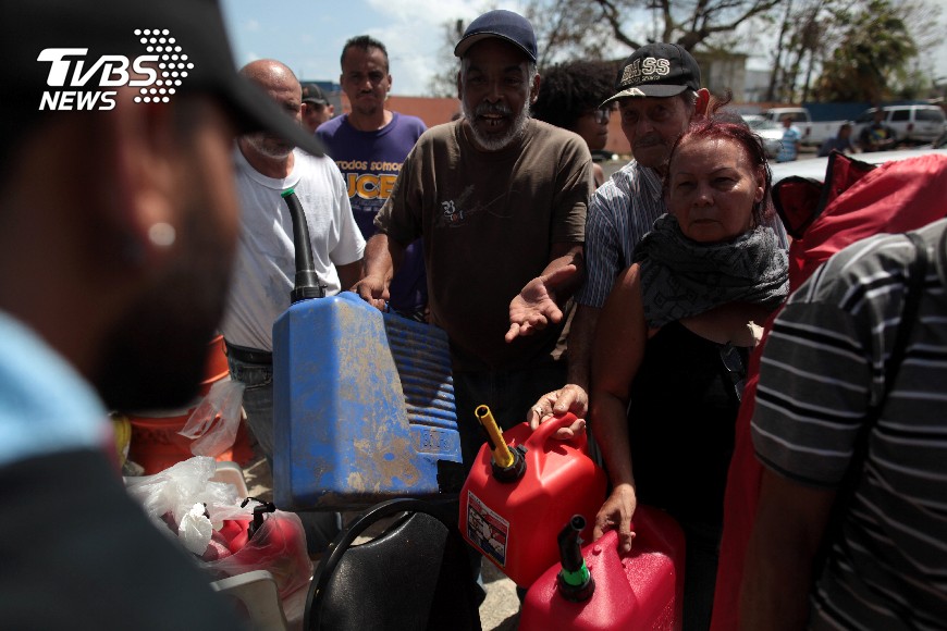 圖／達志影像路透社 救災進度慢　波多黎各仍缺物資無水電