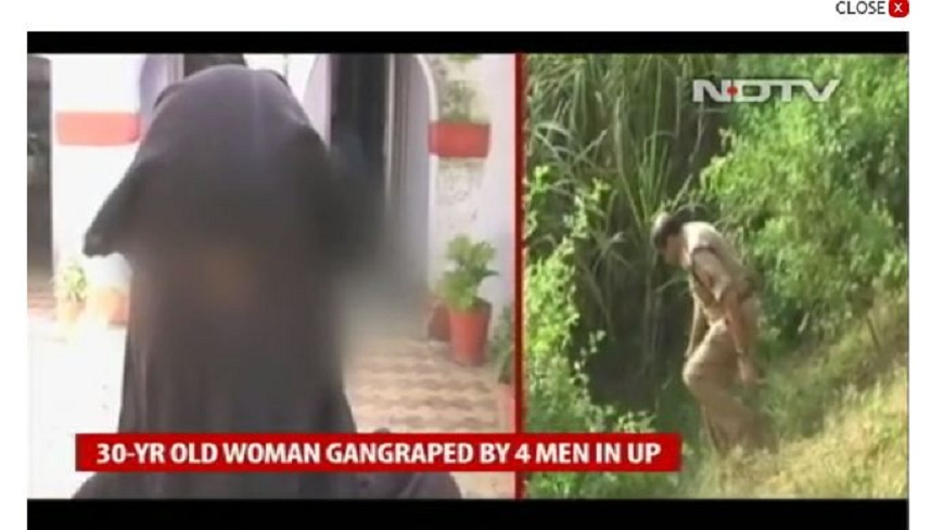 印度一名人妻和丈夫帶孩子去看病，途中遭4名男子攔截，並在丈夫面前遭到輪暴性侵。(圖／翻攝自NDTV)