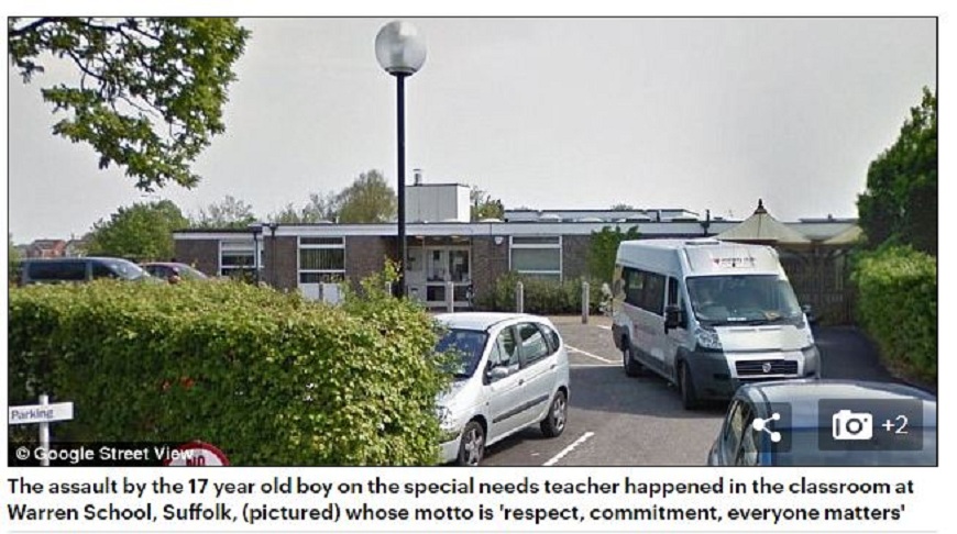 英國一名女老師被特教生性侵，女校長竟怪她為何穿裙子，還說這就是工作的一部分。(圖／翻攝自每日郵報)